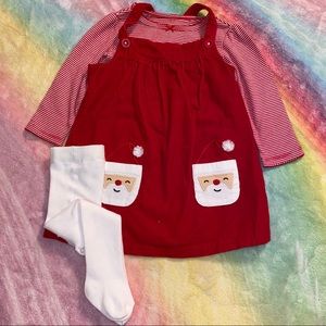 3 piece Christmas outfit, 12M used once